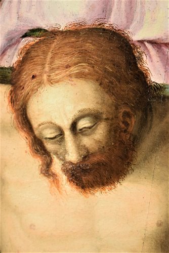 "Pietà"  oil on wood XVI th century